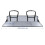 Foldable Car Camping Head Block with Storage Flannel Sleeping Pad Grey 7