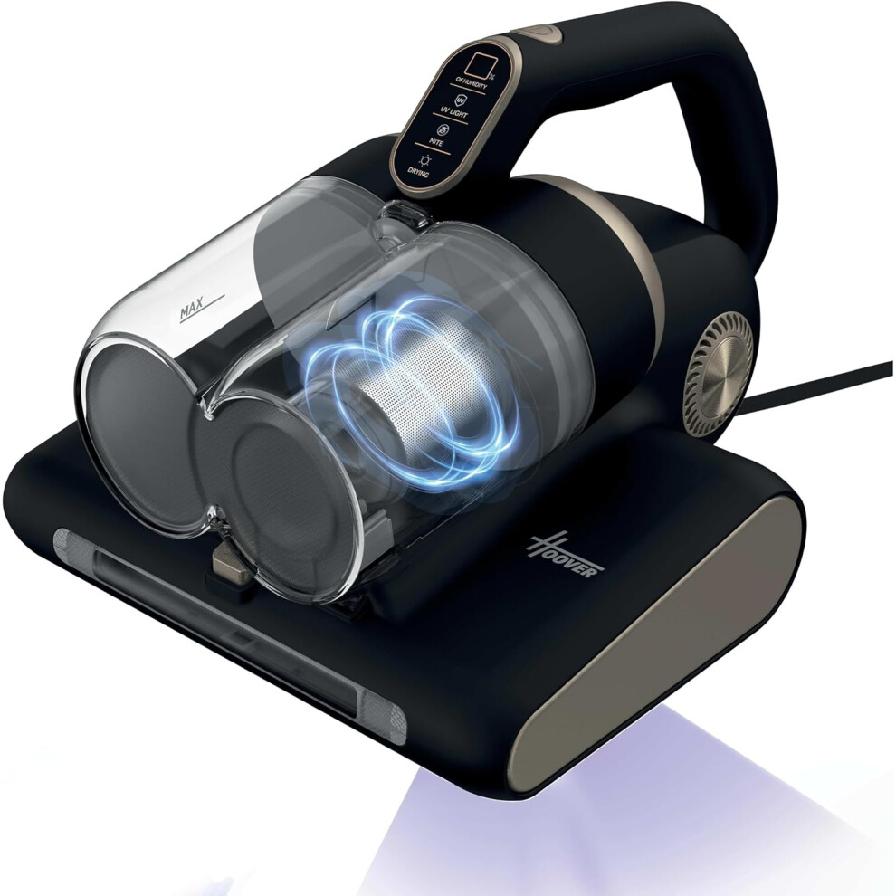 Hoover HMC5 4-in-1 Mattress Vacuum Cleaner, Anti-Allergen [HMC520UV] | Handheld Dust Mite Vacuum Cleaner for beds and sofas - Dust Sensor, Mite Removal, UV-C Light, 0.6L Bin, Black - Image 5