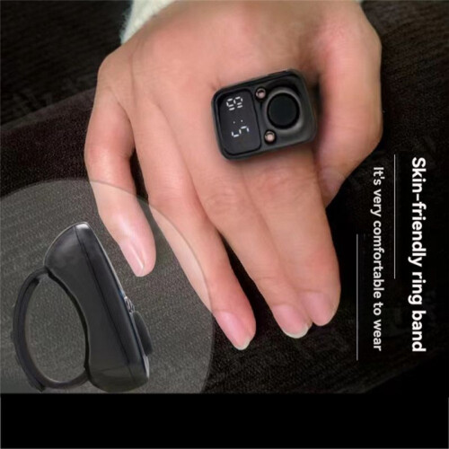 LED Electronic Counter Rechargeable with  Counter Convenient 5-Digit Adjustable Finger Ring Counter Brown 1