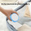White Noise Machine with 14 White Noise Adjustable,Night Light, Speaker,Timing White Noise Sleep Machine Black 4