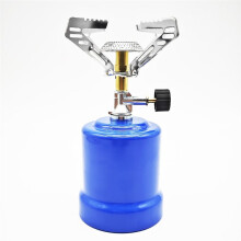 Outdoor Camping Stove 190g Euro Gas Tank Coffee Stove Adjustable Propane Gas Burner for Fishing Hiking Picnic