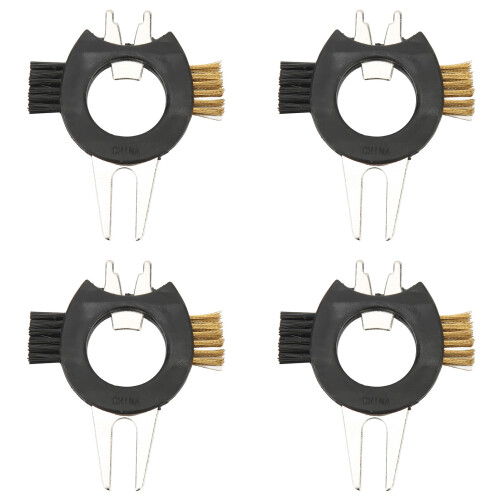 Golf Divot Werkzeug Bürste Kupfer & Nylon 4 Pack