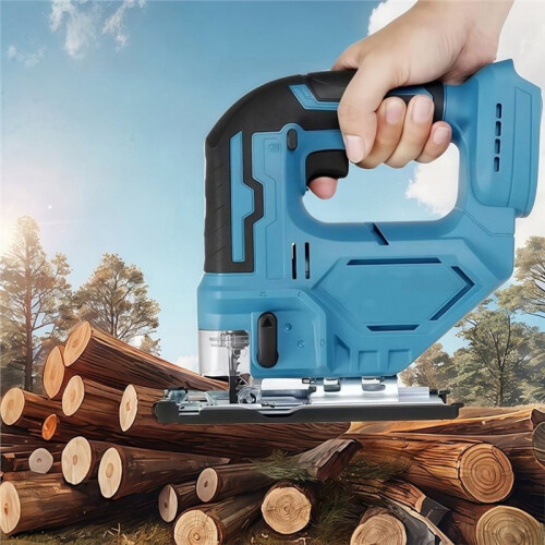 Cordless Electric Jig Saw for 18V Multi-Function Portable Woodworking Tool Without Battery 2
