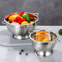 Stainless Steel Colander for Pasta, Veggies, Fruits