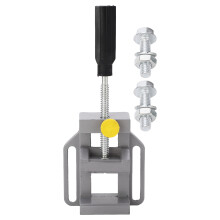 Parafusos trapezoidais banhados a ouro, morsa de bancada de alumínio para furadeira, resistente e com mordentes paralelos, ideal para furação e