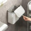 Effortless Cleanup Space White Wall-Mounted Trash Bin for Kitchen - Durable Plastic, Multi-Functional Garbage Storage 5