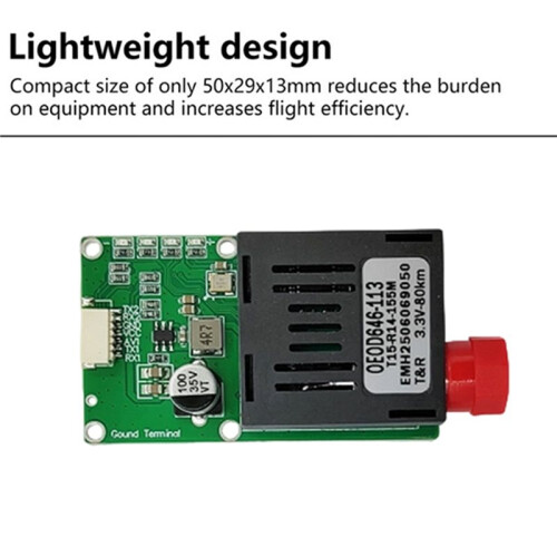 TTL Optical Transceiver Module 80KM Optical End Device Dedicated Optical Port Interface Module UART/SBUS 1