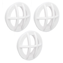 Runder Abflussrosterset 3 Stück G1‑1/2 Außengewinde Wandmontage für Pool & Spa