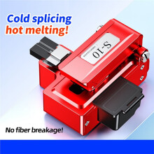 S-10 Fiber Cleaver Hot Melt Cold Weld One Step Fiber Cutting Fiber Optic Cable Cutter Auto Blade Return Fiber Cleaver A