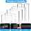 7 Pcs Acrylic Stamp Block Set, Smll Clear Stamping Tools with Grid Lines Assorted Sizes for Scrapbooking, Card Making 4