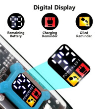 Transparent Body Electric Hair Clipper Professional Trimmer USB Rechargeable Hair Cutting Machine for Men Gift E