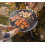 Outdoor Charcoal Fire Pit Portable Iron Fire Bowl with Folding Legs Black 3