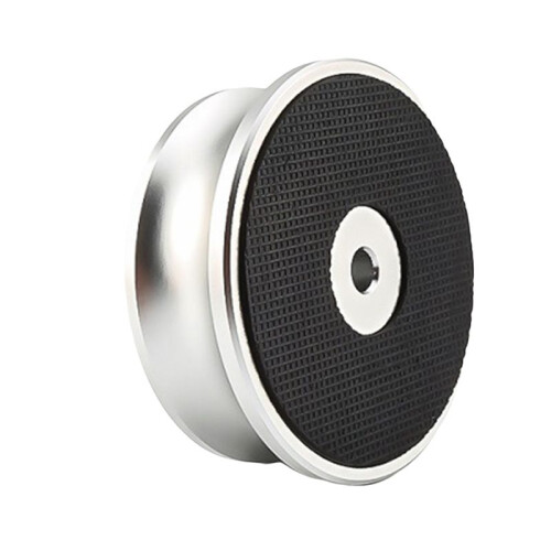 Aluminum Vinyl Record Weight Stabilizer Disc Balanced Clamp for Turntable LP Record Player Accessories Silver 2
