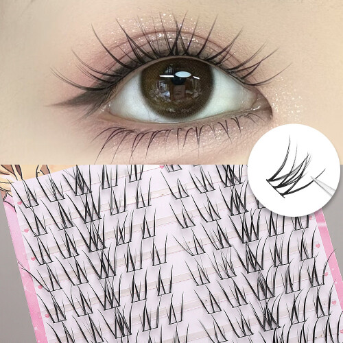 Fluffy Cluster Eyelashes for Beginners - Natural Look