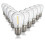 10 Pcs Shatterproof LED String Lights Warm White 2700K E27 Base Waterproof for Indoor Outdoor Use 3
