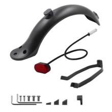 For M365 /M365 Pro Comprehensive Rear Mudguard Kit Electric Scooters Scooter Accessories:Brake Light,Mud Guard, A