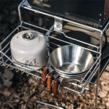 Stainless Steel Outdoor Camping Stove Portable Picnic Table for Hiking Travel Unit for SaturnStove
