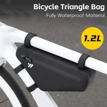 WEST BIKING Bicycle Triangle Bag Portable Large Capacity Rainproof Cycling Bag MTB Road Bike Front Frame Tube Bags Accessories