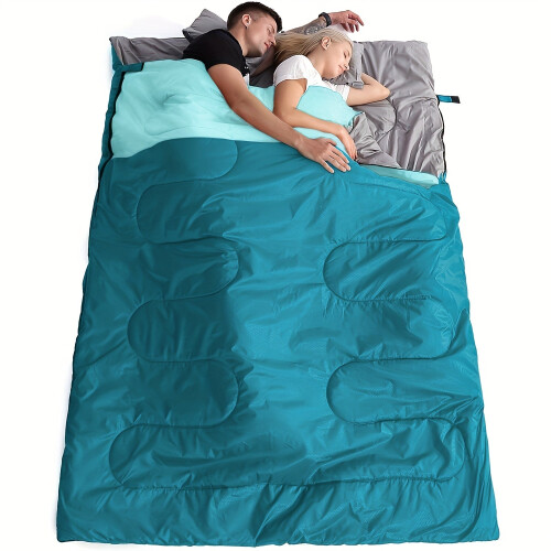 Double Sleeping Bag with Pillow (XL Queen) 2