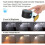 Led Wall Sconces Remote Control and Touch Control Wall Lamp 3 Color Temperatures & Dimmable Magnetic 360Black 6