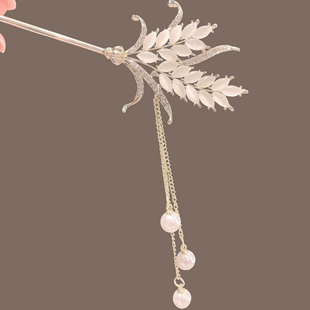 Zhouq-Outdoors Pearl Hair Chopsticks For Women, Girls & Salons