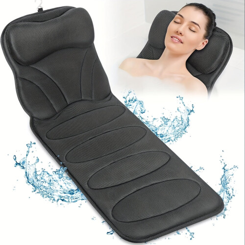 5D Mesh Bathtub Pillow Mat with Suction Cups 2