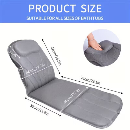 Extra Thick Full Body Bath Pillow Support 2