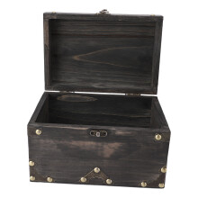 6301A-02 Retro Naturholz-Box 21,5  15  14 cm