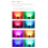 LED Lamp Spotlight Ceiling Spot Lights RGB Lamp Remote Control Adjustable Atmosphere Decoration Indoor Ceiling Light D 9