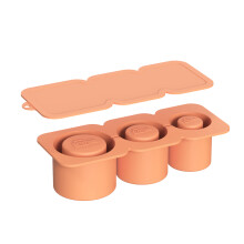 (Orange) Lid Ice Cube Tray for Whiskey Cocktails