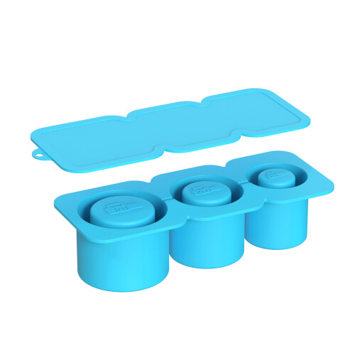 (Blue) Lid Ice Cube Tray for Whiskey Cocktails