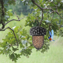 Hangende Metalen Vogelvoeder voor Buiten, Zonnebloempitten- en Pindavoeder voor Spechten en Mezen A