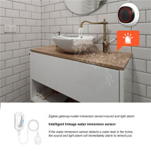 Tuya Zigbee Sound and Light Sensor 100DB 2-In-1 Alarm Battery USB Dual Power Home Works