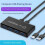 USB 3.0 One-Button  Selector for 2 Computers Share 1 Keybord/Mouse/Printer/USB Flash Disk Drive(4 USB Devices) 4