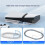 IINE for PS5 Pro Horizontal Stand for Disc & Digital Versions Stable Secure & Easy Installation Space-Saving Design 3