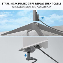 Replacement Cable for Starlink Rectangular Satellite V2 Cable 1000Mbps 33 FT Indoor/Outdoor Heat Resistant Cable