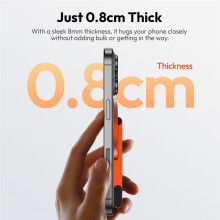 MA60 Magnetic Phone Tripod Stand Foldable Desk Holder Flexible Adjustment for 17 16 Smartphones Orange