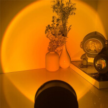 Sunset Light Projector Home Decor Nightlight Portable Mood Light Bedroom Living Room Wall Photography Neon Lights