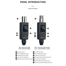 Wireless Microphone 2Pcs Transmitter UHF Receiver Plugged Into XLR Mic Wireless System Suitable for Dynamic 48V Mic