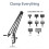 RIEVBCAU Flexible Microscope Arm Stand,Adjustable Metal Bracket Coin Microscope Mount Compatible with DM4 DM7 DM9 5