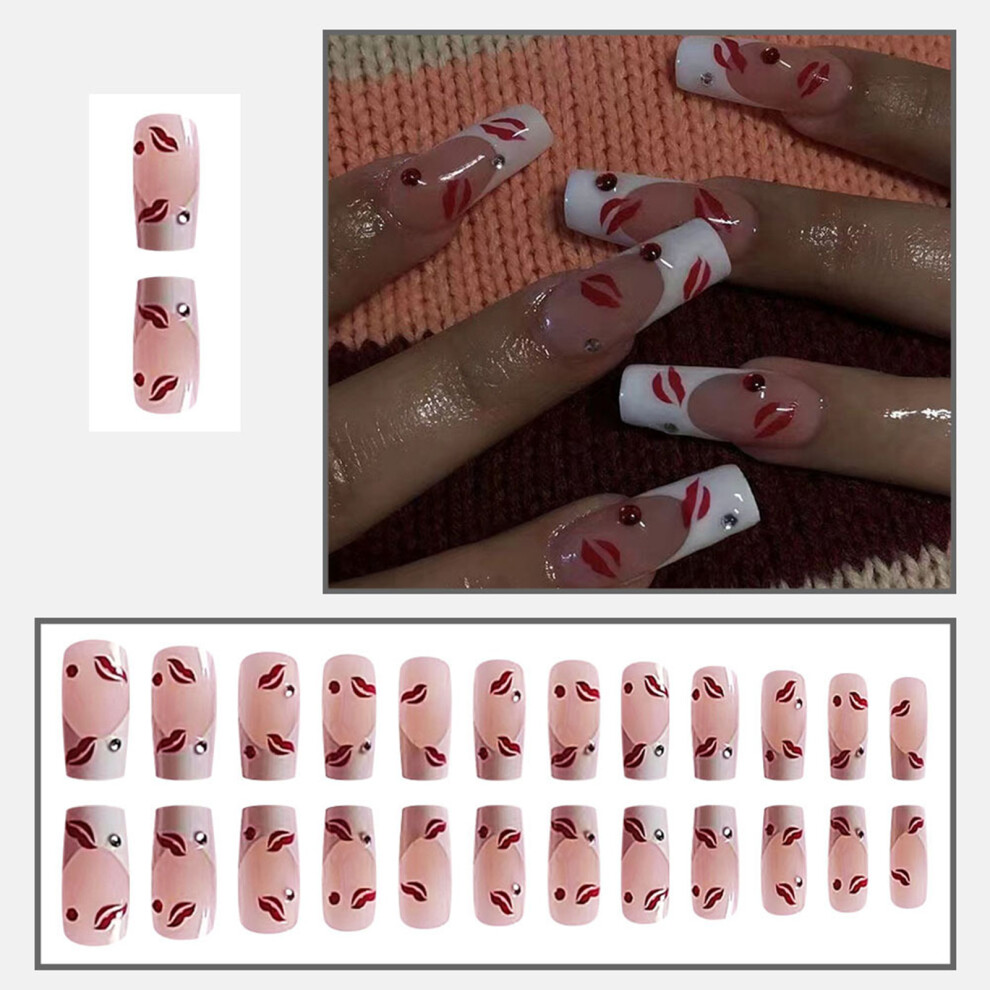 Reach-Tools 24Pcs French Press-On Nails With Lip Design