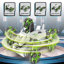 RC Stunt Dog Remote Control Robot Intelligent Mechanical Spray Dog Mode Music 360 Rotation Drift Kid Toy Gifts White