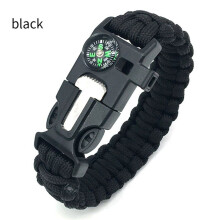 Seven-Core Parachute Rope Braided Five-in-One Bracelet Compass Survival Bracelet