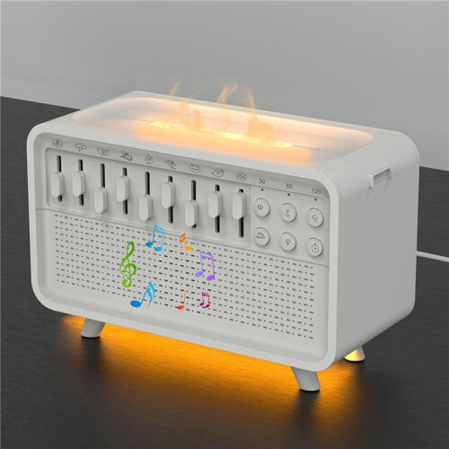 2X White Noise Machine Diffuser Air Aroma Diffuser Humidifier with 8 White Noise Adjustable, Night Light 1