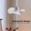 2X E27-Universalventilator zum Einschrauben, Deckenventilator mit 3 Flügeln und E27-Gewindesockel, Geräuscharmer Lüfter, Deckenventilator mit 5