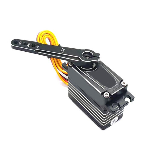 Alumínio 1,5 Polegadas 1,75 Polegadas 2,0 Polegadas 25T Braço de Direção Estendido Servo Horn M3 3 Furos para Carro RC SCX10 RC Toy Parts Vermelho