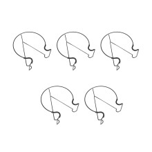 5Pcs Floating Iron Railing Planter Shelf Set, 29x27x12cm