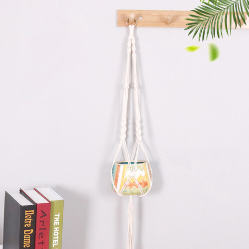 Boho Macrame Plant Hangers, 2pcs