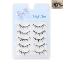 Fluffy Anime Lashes - 5 Pairs, All-Day Comfort
