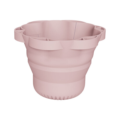 (Pink) Makeup Brush Cleaning Cup & Organizer - 50 Char